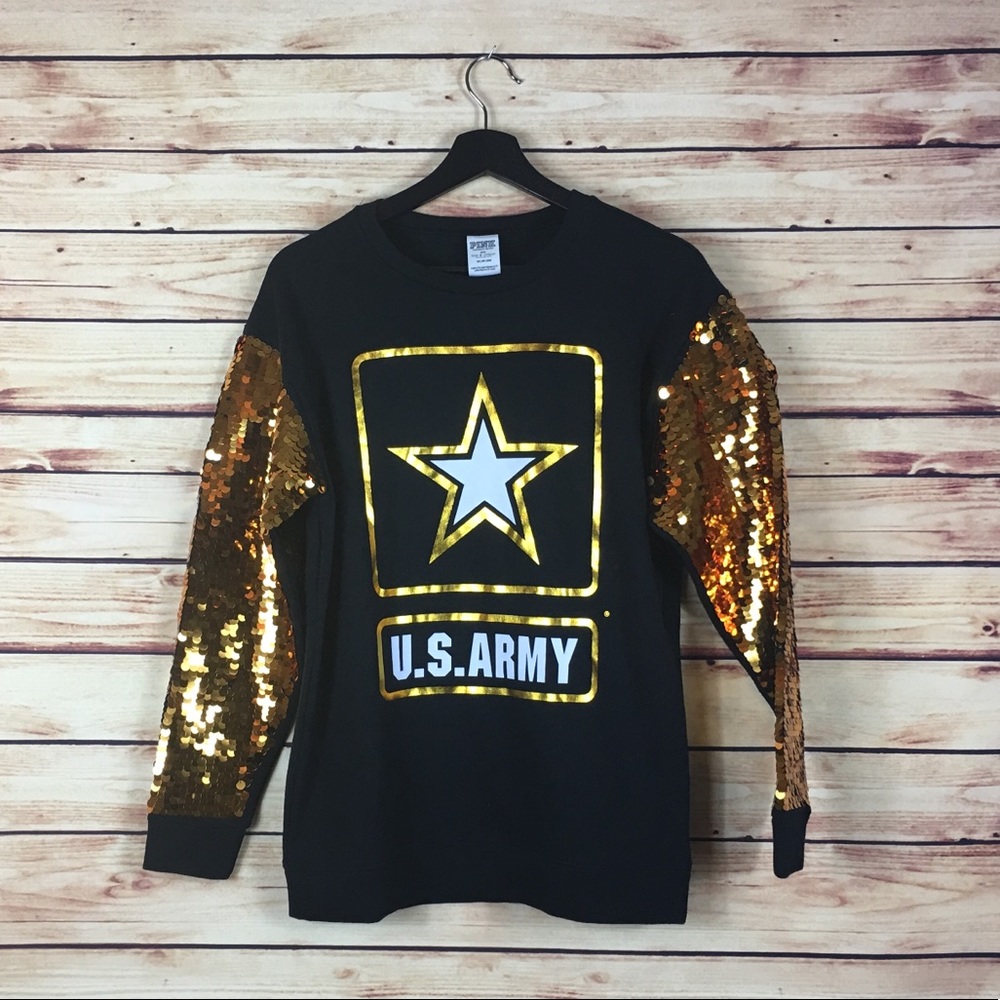 Victoria’s Secret Pink Army Pullover Sweatshirt